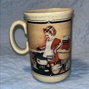 Watkins 1939 Vintage Style Ceramic Mug with  Shredsope Design Made in England